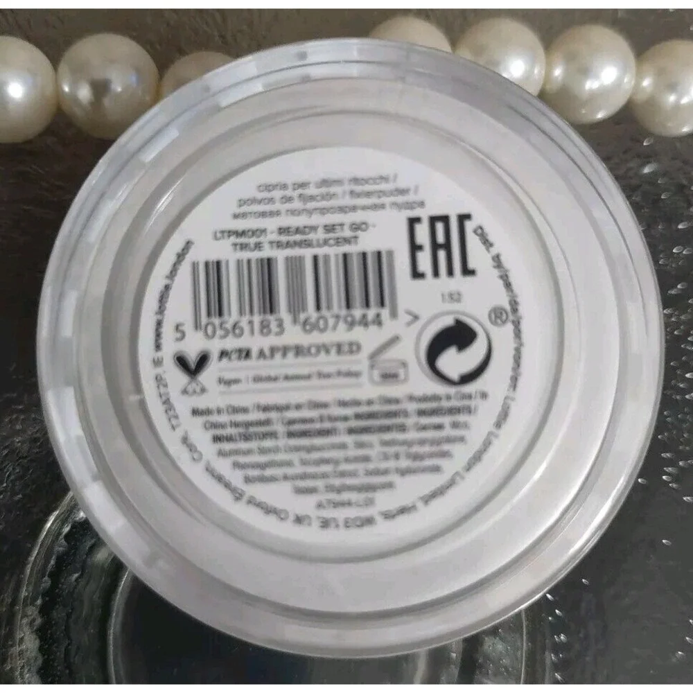 Lottie London Ready Set! Go Setting Powder True Translucent MINI .17oz NWOB Seal